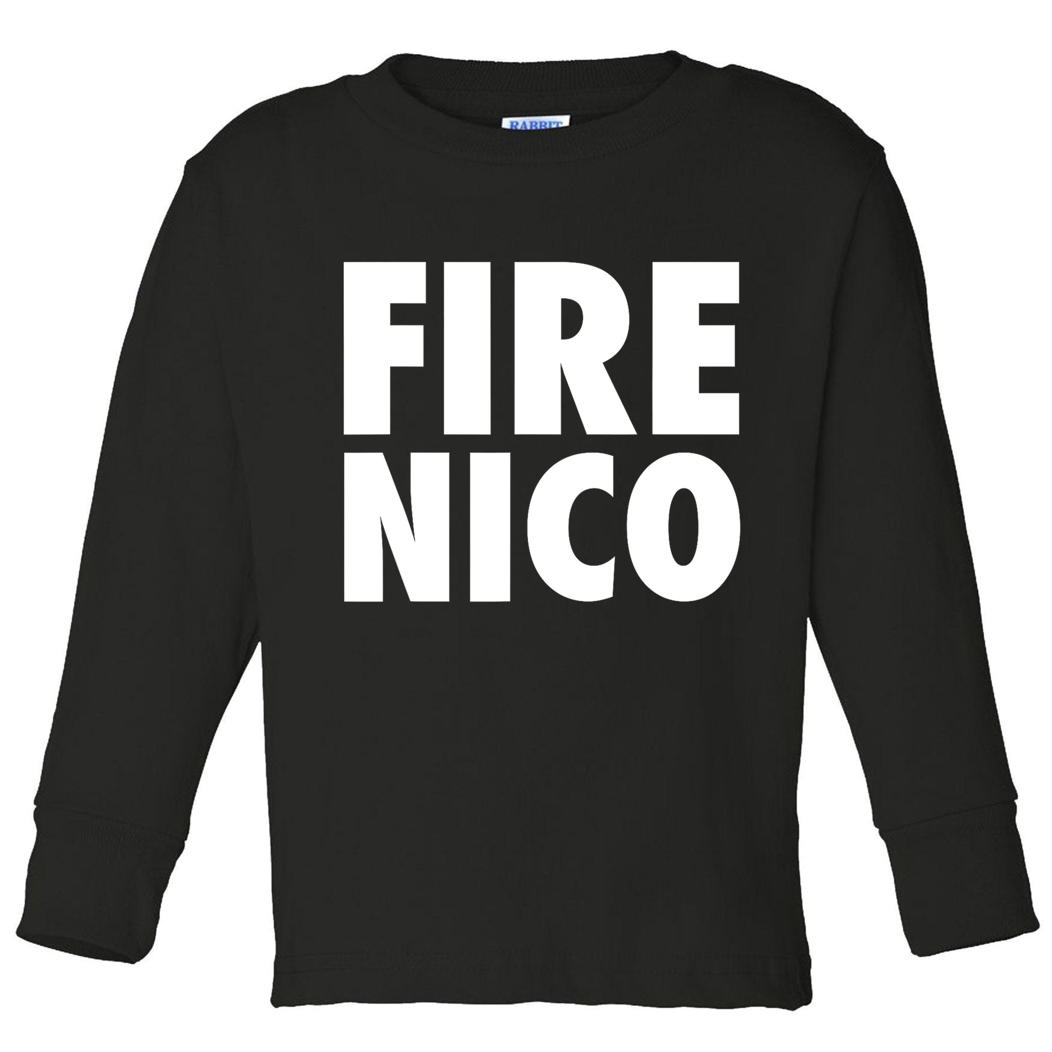 Fire Nico  Toddler Long Sleeve Shirt