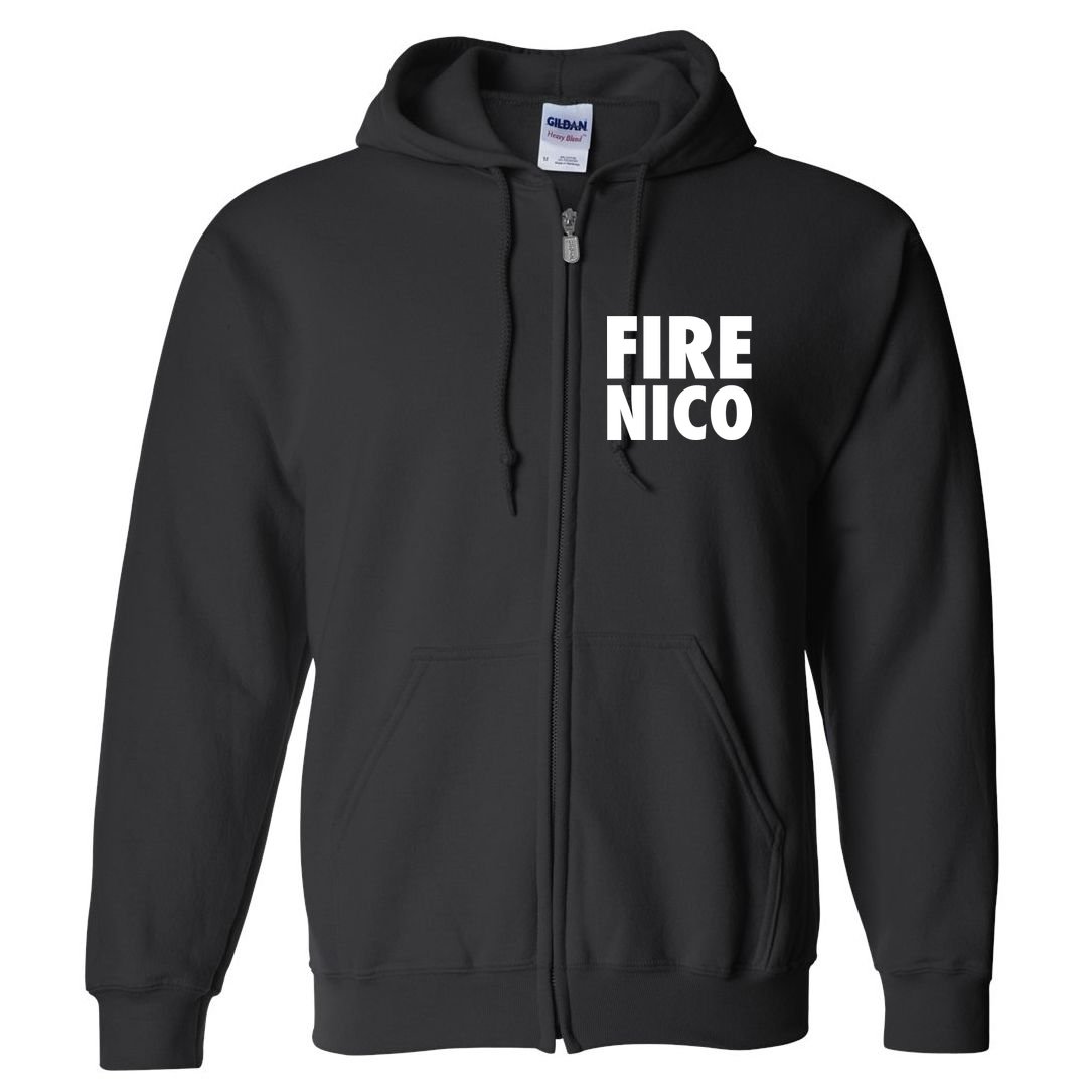 Fire Nico  Full Zip Hoodie