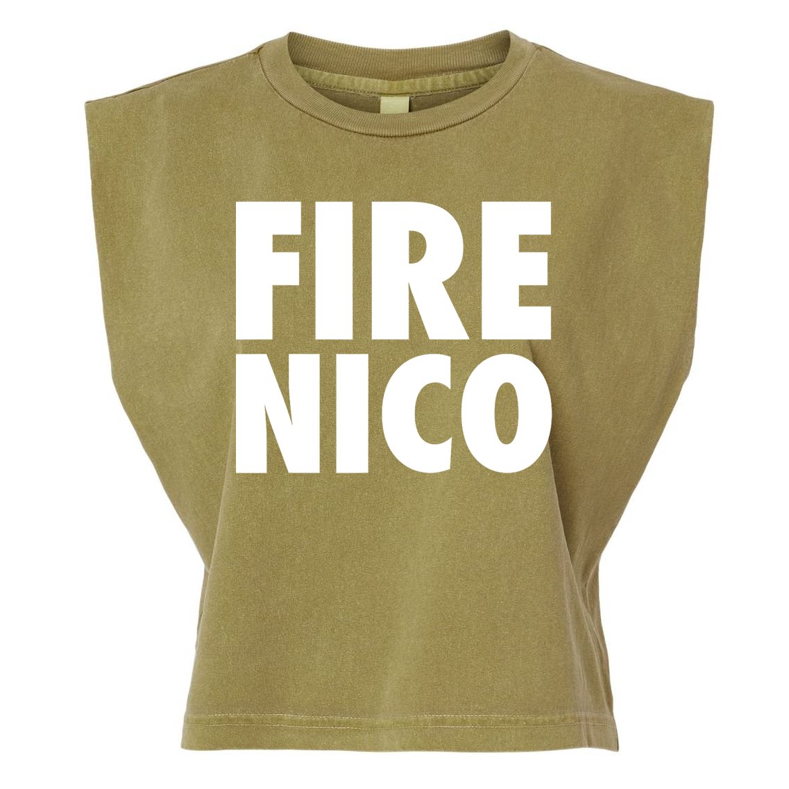 Fire Nico  Garment-Dyed Women's Muscle Tee