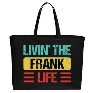 Frank Name Cotton Canvas Jumbo Tote