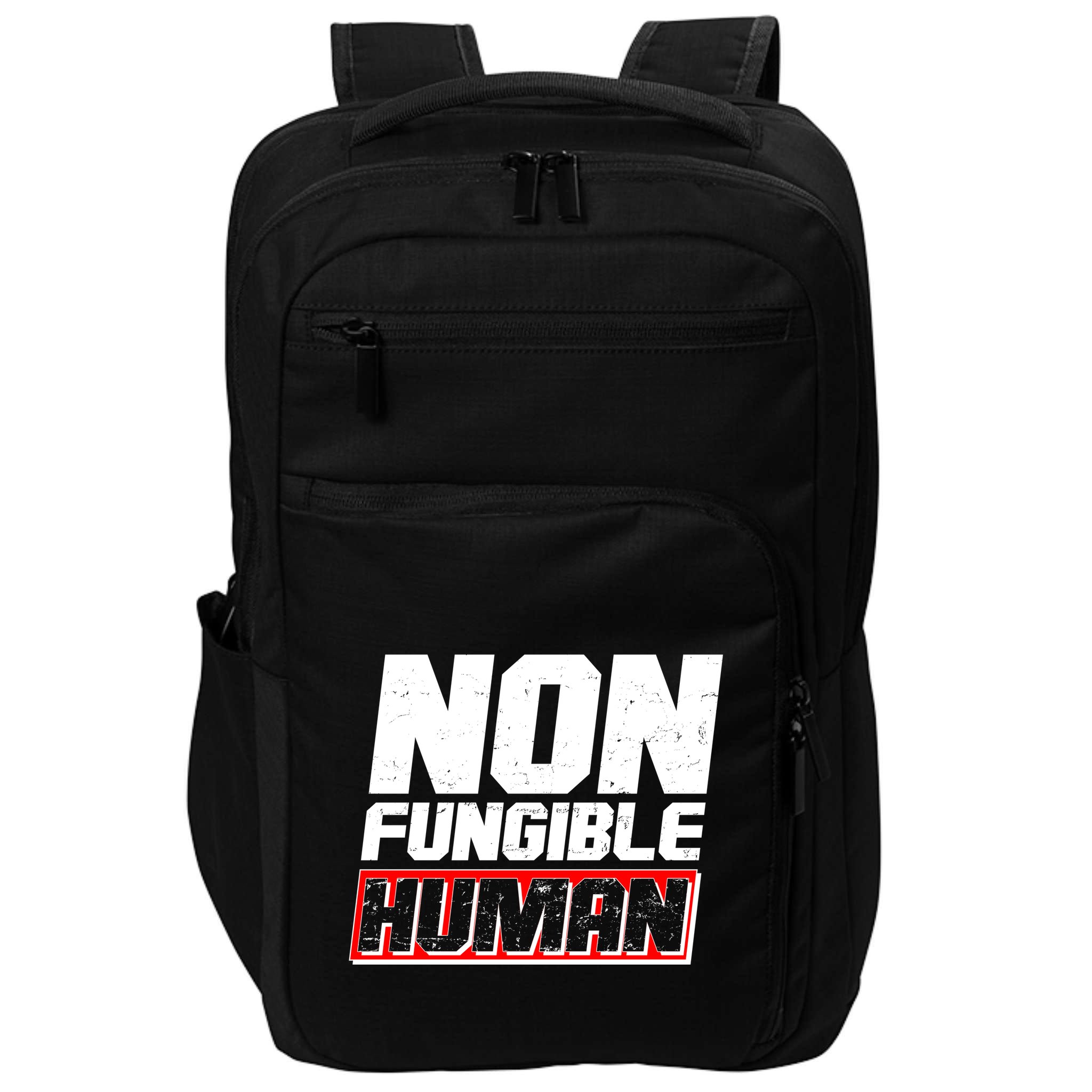Funny Non Fungible Human NFT Impact Tech Backpack