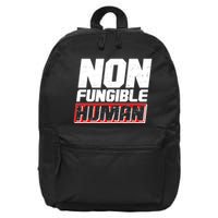 Funny Non Fungible Human NFT 16 in Basic Backpack