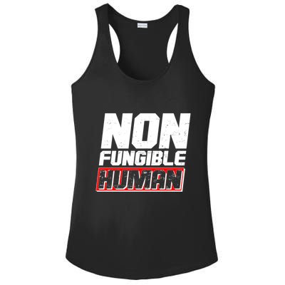 Funny Non Fungible Human NFT Ladies PosiCharge Competitor Racerback Tank