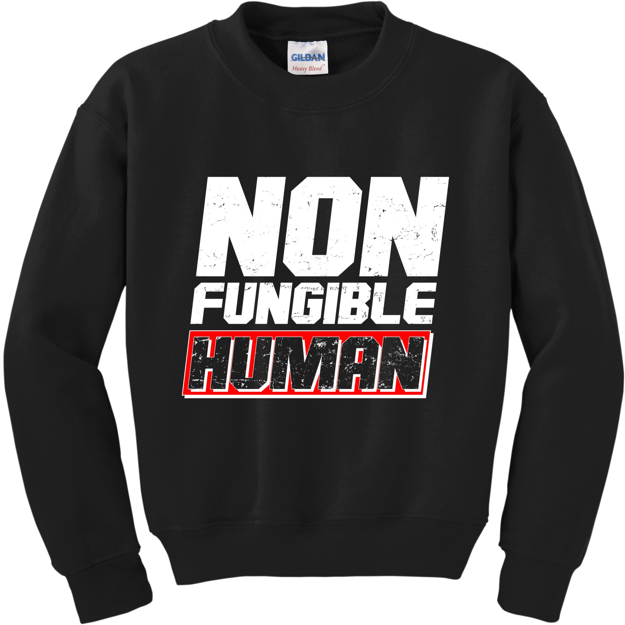 Funny Non Fungible Human NFT Kids Sweatshirt