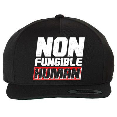 Funny Non Fungible Human NFT Wool Snapback Cap