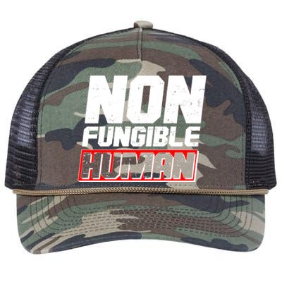 Funny Non Fungible Human NFT Retro Rope Trucker Hat Cap