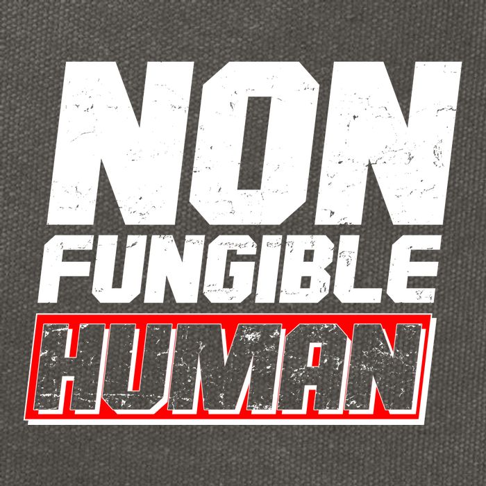Funny Non Fungible Human NFT Cotton Canvas Backpack