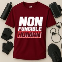 Funny Non Fungible Human NFT Cooling Performance Crew T-Shirt