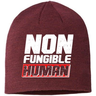 Funny Non Fungible Human NFT Sustainable Beanie