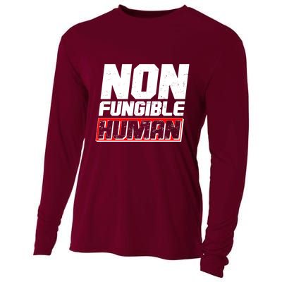 Funny Non Fungible Human NFT Cooling Performance Long Sleeve Crew