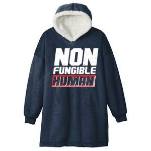 Funny Non Fungible Human NFT Hooded Wearable Blanket