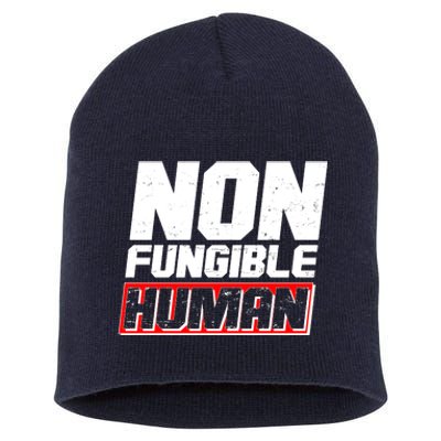 Funny Non Fungible Human NFT Short Acrylic Beanie