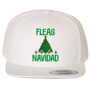 Fleas Navidad Funny Flea Santa Hat Xmas Tree Holiday Humor Wool Snapback Cap