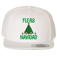 Fleas Navidad Funny Flea Santa Hat Xmas Tree Holiday Humor Wool Snapback Cap