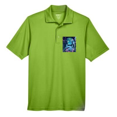 Futuristic Neon Future Men's Origin Performance Piqué Polo