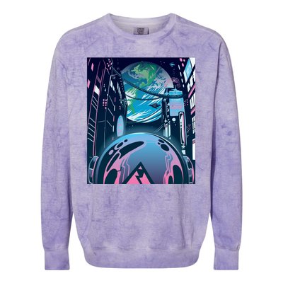 Futuristic Neon Future Colorblast Crewneck Sweatshirt