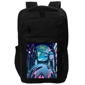 Futuristic Neon Future Impact Tech Backpack