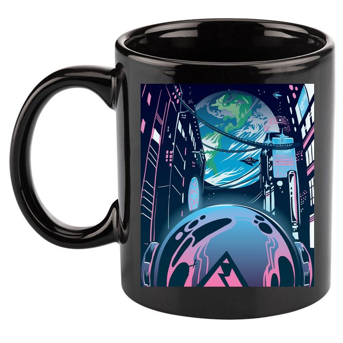 Futuristic Neon Future 11oz C Handle Ceramic Mug