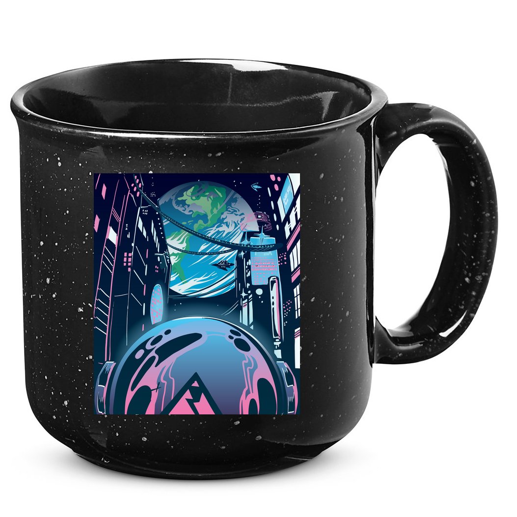 Futuristic Neon Future 15oz Campfire Ceramic Mug