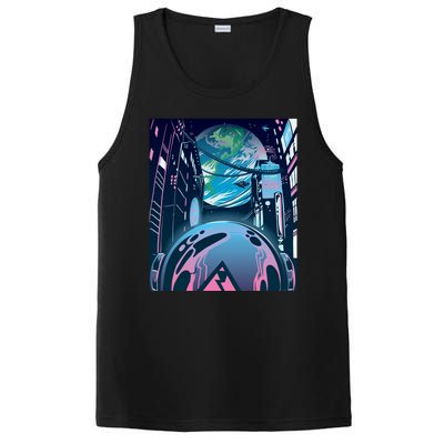 Futuristic Neon Future PosiCharge Competitor Tank