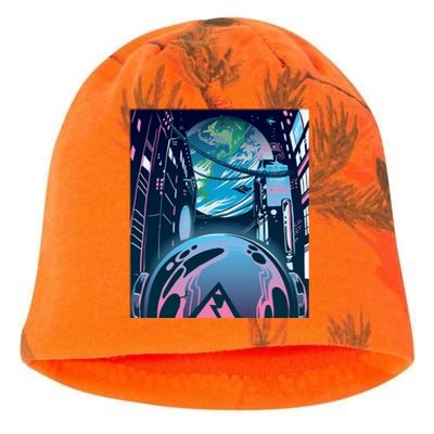 Futuristic Neon Future Kati - Camo Knit Beanie