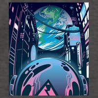 Futuristic Neon Future Vector Backpack