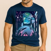 Futuristic Neon Future Cooling Performance Crew T-Shirt