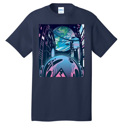 Futuristic Neon Future Tall T-Shirt