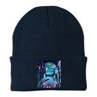 Futuristic Neon Future Knit Cap Winter Beanie