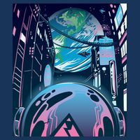 Futuristic Neon Future Drawstring Bag