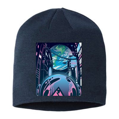 Futuristic Neon Future Sustainable Beanie