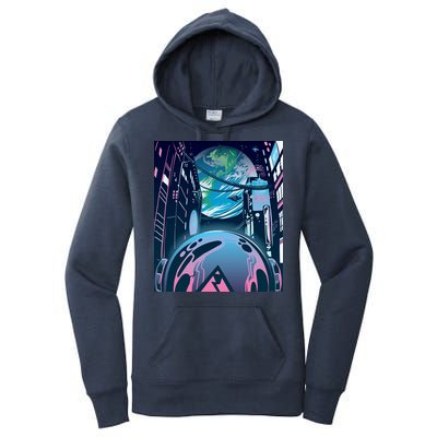 Futuristic Neon Future Women's Pullover Hoodie