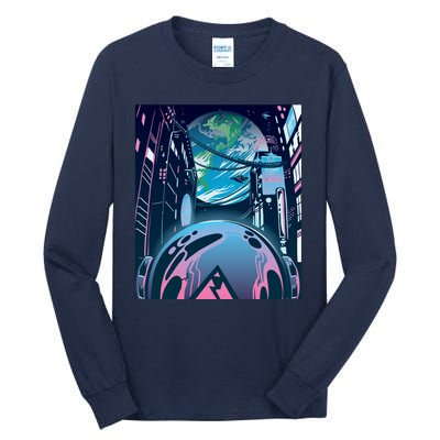 Futuristic Neon Future Tall Long Sleeve T-Shirt