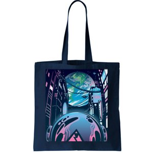 Futuristic Neon Future Tote Bag