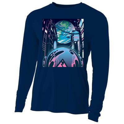 Futuristic Neon Future Cooling Performance Long Sleeve Crew