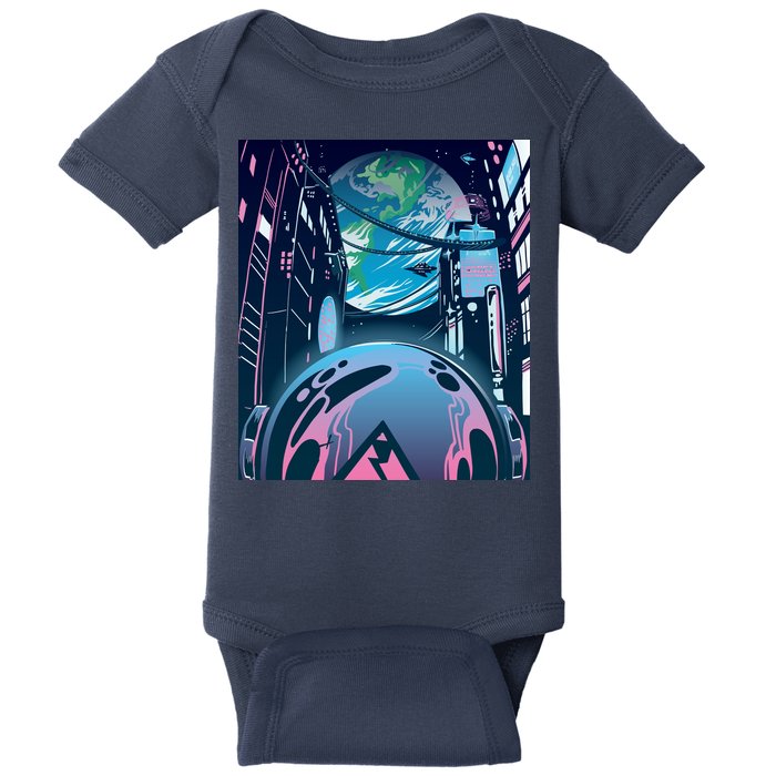 Futuristic Neon Future Baby Bodysuit