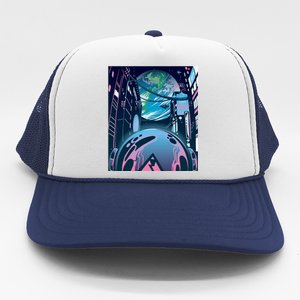 Futuristic Neon Future Trucker Hat