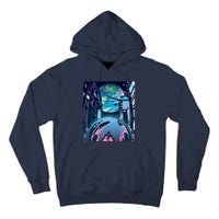 Futuristic Neon Future Tall Hoodie