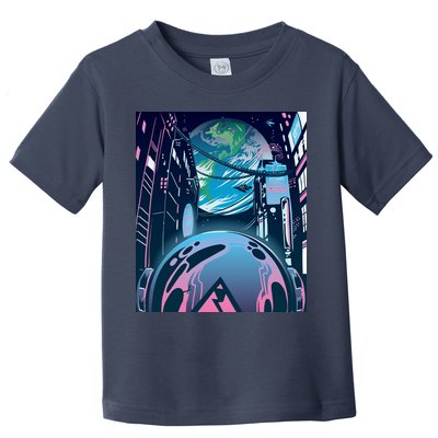 Futuristic Neon Future Toddler T-Shirt