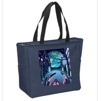Futuristic Neon Future Zip Tote Bag