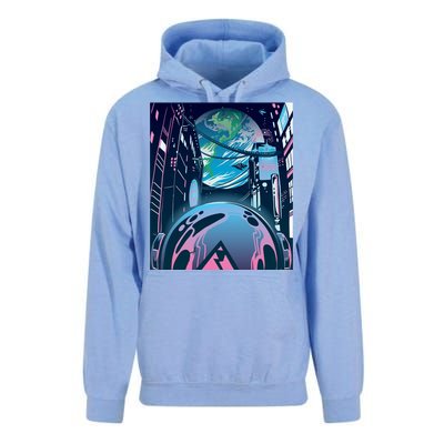 Futuristic Neon Future Unisex Surf Hoodie