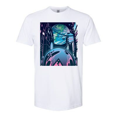 Futuristic Neon Future Softstyle® CVC T-Shirt