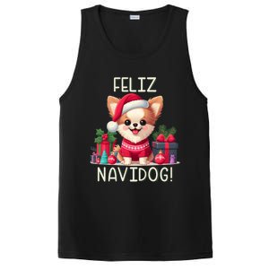 Feliz Navidog Funny Chihuahua Christmas Gift PosiCharge Competitor Tank