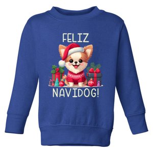 Feliz Navidog Funny Chihuahua Christmas Gift Toddler Sweatshirt