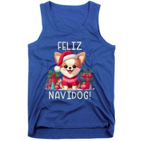 Feliz Navidog Funny Chihuahua Christmas Gift Tank Top