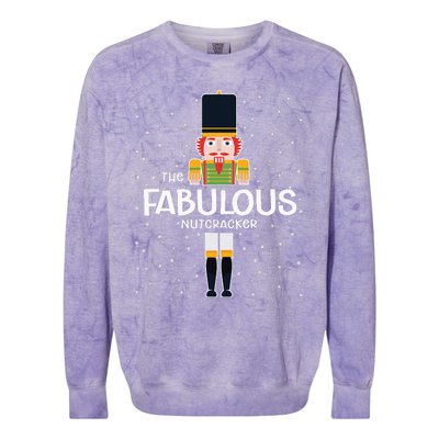 Fabulous Nutcracker Family Matching Funny Gift Pajama Colorblast Crewneck Sweatshirt