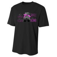 Feminist Not Fragile Like A Flower Fragile Like A Bomb Performance Sprint T-Shirt