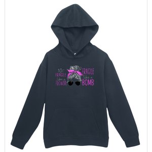 Feminist Not Fragile Like A Flower Fragile Like A Bomb Urban Pullover Hoodie