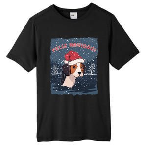 Feliz Navidog Funny Beagle Christmas Gift Tall Fusion ChromaSoft Performance T-Shirt