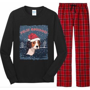 Feliz Navidog Funny Beagle Christmas Gift Long Sleeve Pajama Set